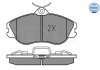 Тормозные колодки, дисковый тормоз (набор) MEYLE 0252113819W (фото 1)