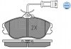 Тормозные колодки, дисковый тормоз (набор) MEYLE 0252113819W (фото 2)