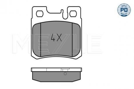 Колодки гальмівні DB T. W124 KOMBI/LIM. 300/500 24V MEYLE 0252119715PD