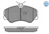 Тормозные колодки, дисковый тормоз (набор) MEYLE 0252120519W (фото 2)