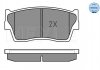 Тормозные колодки, дисковый тормоз (набор) MEYLE 0252150014W (фото 2)