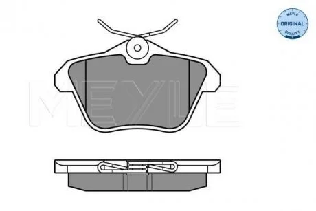 Тормозные колодки, дисковый тормоз (набор) MEYLE 0252160616
