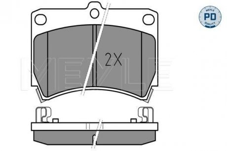 Тормозные колодки MAZDA P. 323 89- MEYLE 0252165415PD