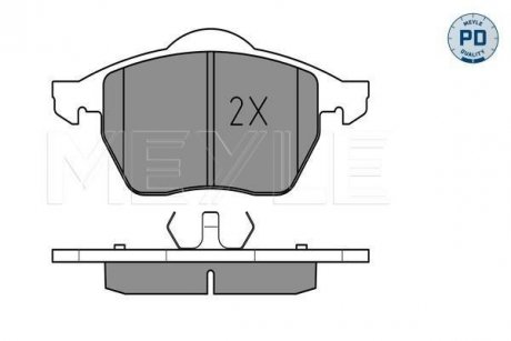 Колодки гальмівні VW P. A3 96-/ TT 98-/ PASSAT 2,0 MEYLE 0252191119PD