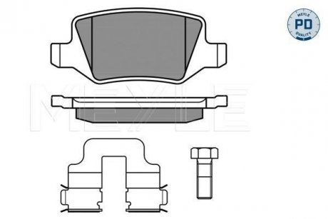Колодки гальмівні DB T. W168 A-KLASA/ VANEO MEYLE 0252313814PD
