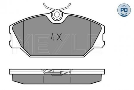 Тормозные колодки RENAULT P. MEGANE/LAGUNA/SCENIC 96-03 MEYLE 0252317218PD