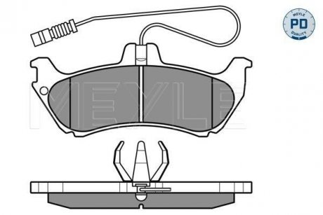 Тормозные колодки DB T. W163 ML 98-05 MEYLE 0252319017PD