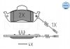 Комплект гальмівних колодок MEYLE 025 231 9317/W (фото 1)
