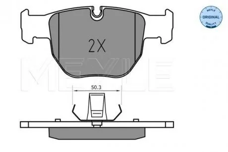 Brake pad set MEYLE 0252339719
