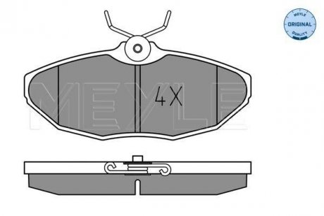 Brake pad set MEYLE 0252342417