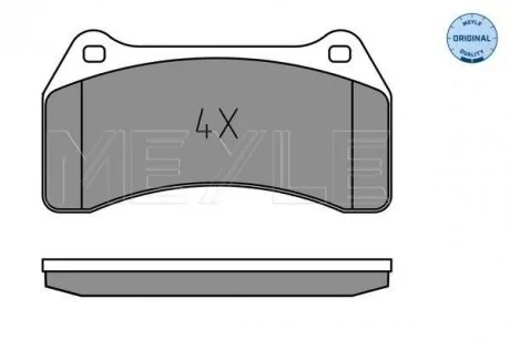 Brake pad set MEYLE 0252348916