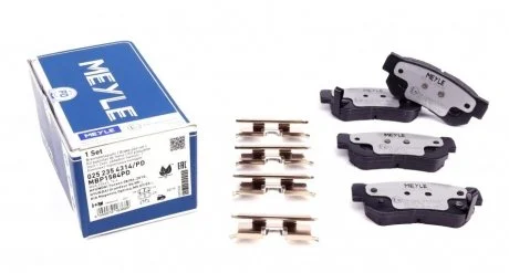 Фото комплект гальмівних колодок MEYLE 025 235 4314/PD Комплект гальмівних колодок MEYLE 025 235 4314/PD