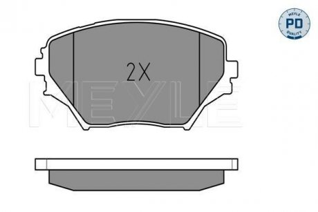 Тормозные колодки TOYOTA P. RAV4 00- MEYLE 0252358517PD
