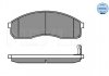 Тормозные колодки, дисковый тормоз (набор) MEYLE 0252364916W (фото 3)