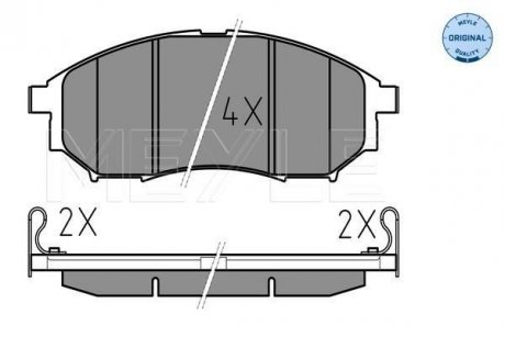 Тормозные колодки MEYLE 0252369816W