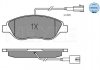 Тормозные колодки ALFA P. MITO 1,3 MULTIJET 08- MEYLE 0252371119 (фото 1)