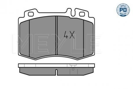 Колодки гальмівні DB P. W211 02- E320-500/CLS MEYLE 0252374517PD