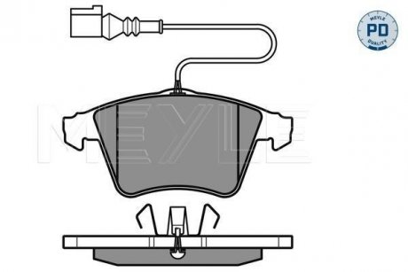 Тормозные колодки VW P. TOUAREG 2,5-6,0 02-10 ATE MEYLE 0252374719PD