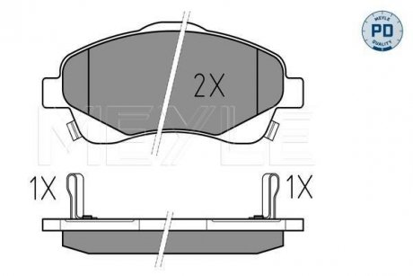 Тормозные колодки TOYOTA P. AVENSIS 03- MEYLE 0252376819PD