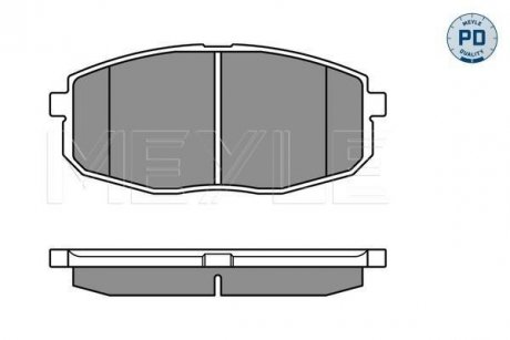 Тормозные колодки KIA P. CEED/I30/CLARUS II/SHUMA MEYLE 0252396617PD