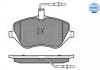 Тормозные колодки, дисковый тормоз (набор) MEYLE 0252413317W (фото 2)