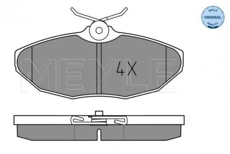 Brake pad set MEYLE 0252419017