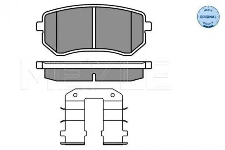 Тормозные колодки, дисковый тормоз (набор) MEYLE 0252427614W