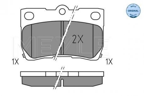 Тормозные колодки FIAT P. PANDA 0,9-1,3 B/D 12- MEYLE 0252432317