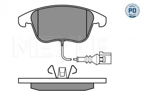 Тормозные колодки VW P. TIGUAN 1,4TSI/2,0TDI/2,0TFSI MEYLE 0252433219PD