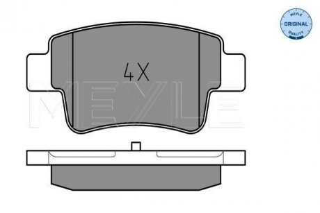 Тормозные колодки FIAT T. GRANDE PUNTO/EVO 05- MEYLE 0252434917W