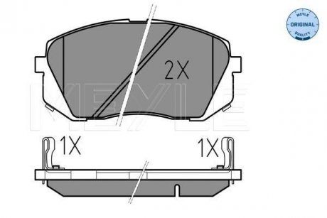 Тормозные колодки MEYLE 0252450116W