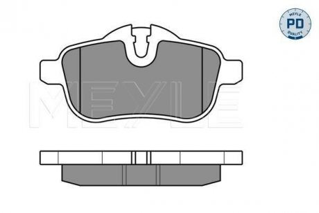 Колодки гальмівні BMW T. E89 Z4 09- MEYLE 0252455918PD