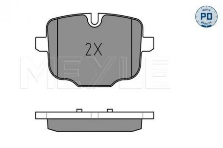 Тормозные колодки BMW T. F10 525-550B/D 10- MEYLE 0252470318PD (фото 1)