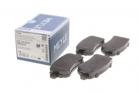 Фото тормозные колодки MEYLE 025 248 2015 Тормозные колодки MEYLE 025 248 2015