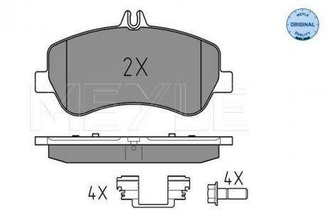 Колодки тормозные дисковые X204 GLK220-350 08- MEYLE 0252486720