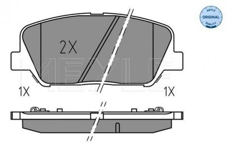 Brake pad set MEYLE 0252491517