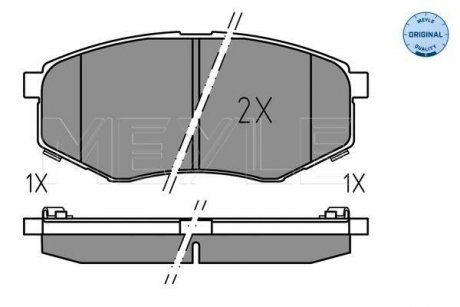 Brake pad set MEYLE 0252518718 (фото 1)