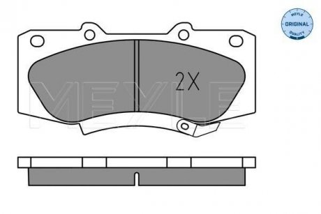 Тормозные колодки TOYOTA P. HILUX 2,5-3,0 D-4D 4WD 05- MEYLE 0252520917