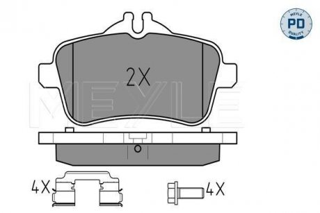 Колодки тормозные дисковые W166 11- AMG MEYLE 0252521516PD