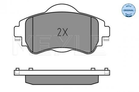 Колодки гальмівні CITROEN C4 09- 1,9HDI/1,4VTI/DS4 1,6HDI MEYLE 0252522018