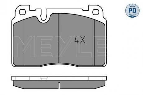 Brake pad set MEYLE 0252564316PD