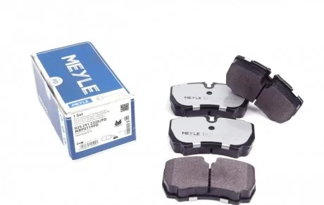 Фото комплект гальмівних колодок MEYLE 025 291 2320/PD Комплект гальмівних колодок MEYLE 025 291 2320/PD