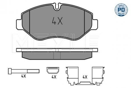Тормозные колодки IVECO P. DAILY 06- C MEYLE 0252922920PD