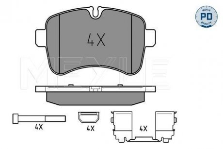 Тормозные колодки IVECO T. DAILY 06-14 MEYLE 0252923221PD