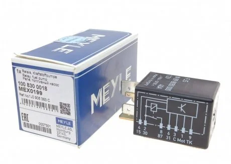 Фото реле паливного насосу MEYLE 100 830 0018 Реле паливного насосу MEYLE 100 830 0018