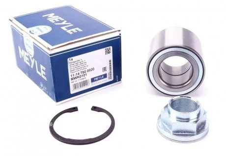 Фото підшипник маточини (комплект) MEYLE 11-14 750 0020 Підшипник маточини (комплект) MEYLE 11-14 750 0020