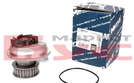 Насос охолоджуючої рідини, з ущільненням OPEL ASTRA F, CALIBRA A, FRONTERA A SPORT, KADETT E, OMEGA A, OMEGA B, VECTRA A, VECTRA B 1.6/1.8/2.0 09.86-07.03 MEYLE 613 600 4054