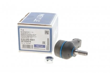 Фото накінечник кермової тяги MEYLE 616 020 0001 Накінечник кермової тяги MEYLE 616 020 0001