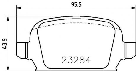 Колодки гальмівні задні CORSA 01- MINTEX MDB2168