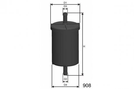 Фильтр топливный Alfa Romeo 92-/Bmw/Citroen C15 91-/Fiat Regata 85- (FSO P) MISFAT E510